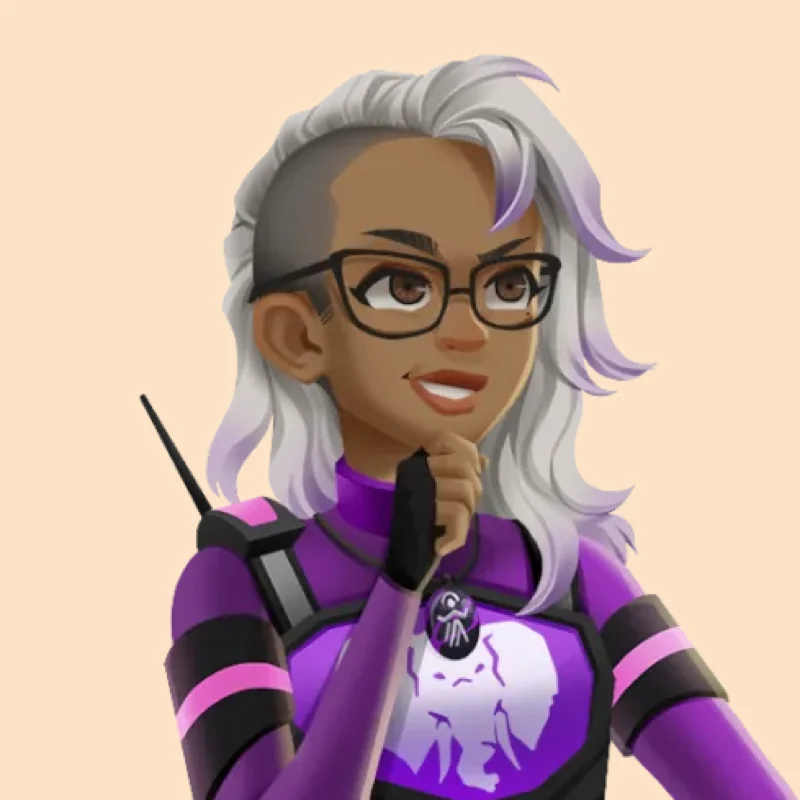 Maya in Apex Academy armor